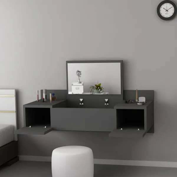 Fésülködőasztal ZAKKUM 33x100 cm antracit