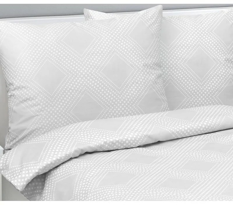 Bellatex Satin ágynemű Linie fehér , 140 x 200 cm,70 x 90 cm, 70 x 200 cm, 140 x 200 cm, 70 x 90 cm