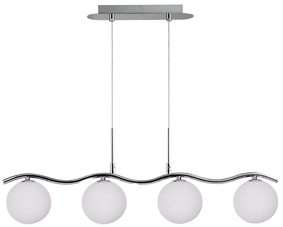 Candellux Csillár zsinóron RAMON 4xG9/40W/230V fényes króm CA0596