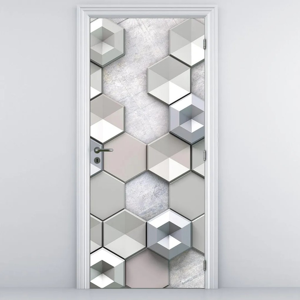 Fotótapéta ajtóra - 3D absztrakció (95x205cm)
