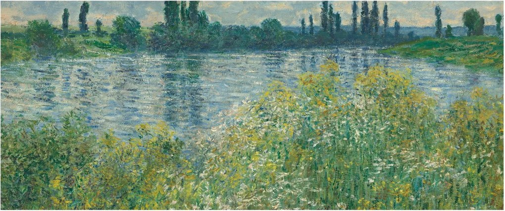 Kép - Claude Monet, Banks of the Seine, reprodukciók (120x50 cm)