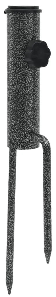 2 db horganyzott acél tüskés napernyő állvány 9 x 35 cm