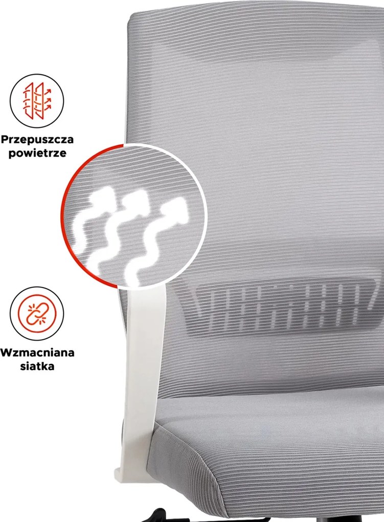 Forgószék szürke színben. LEFKAS