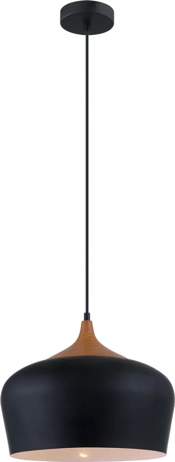 Italux BRITTA MDM-2681/1L BK Függőlámpa 1x60W/E27 IP20