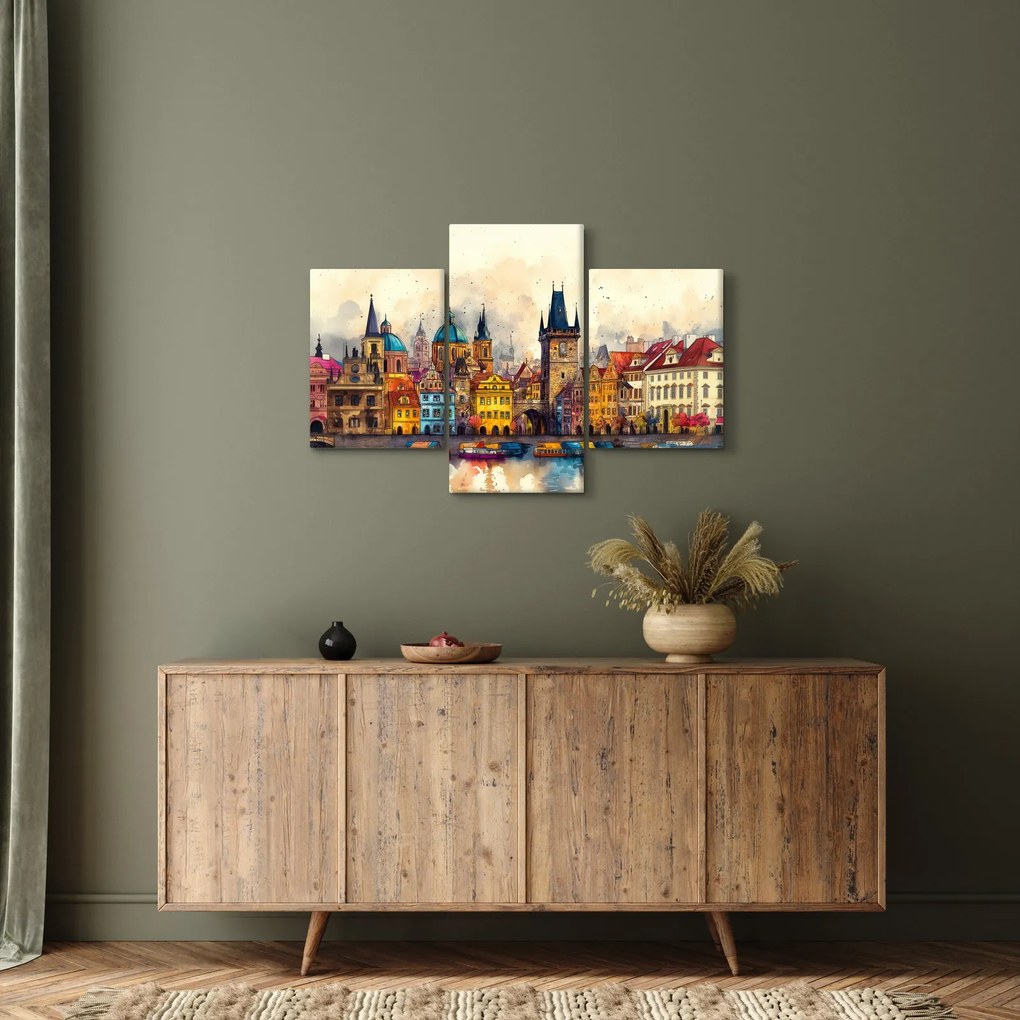 Kép - Ősz a festett városban (90x60 cm)