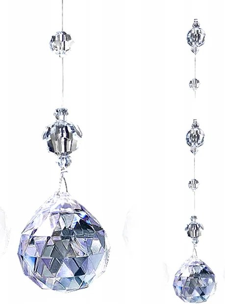 Gömb Gyöngyök spagetti függöny kristályok 180cm Kn