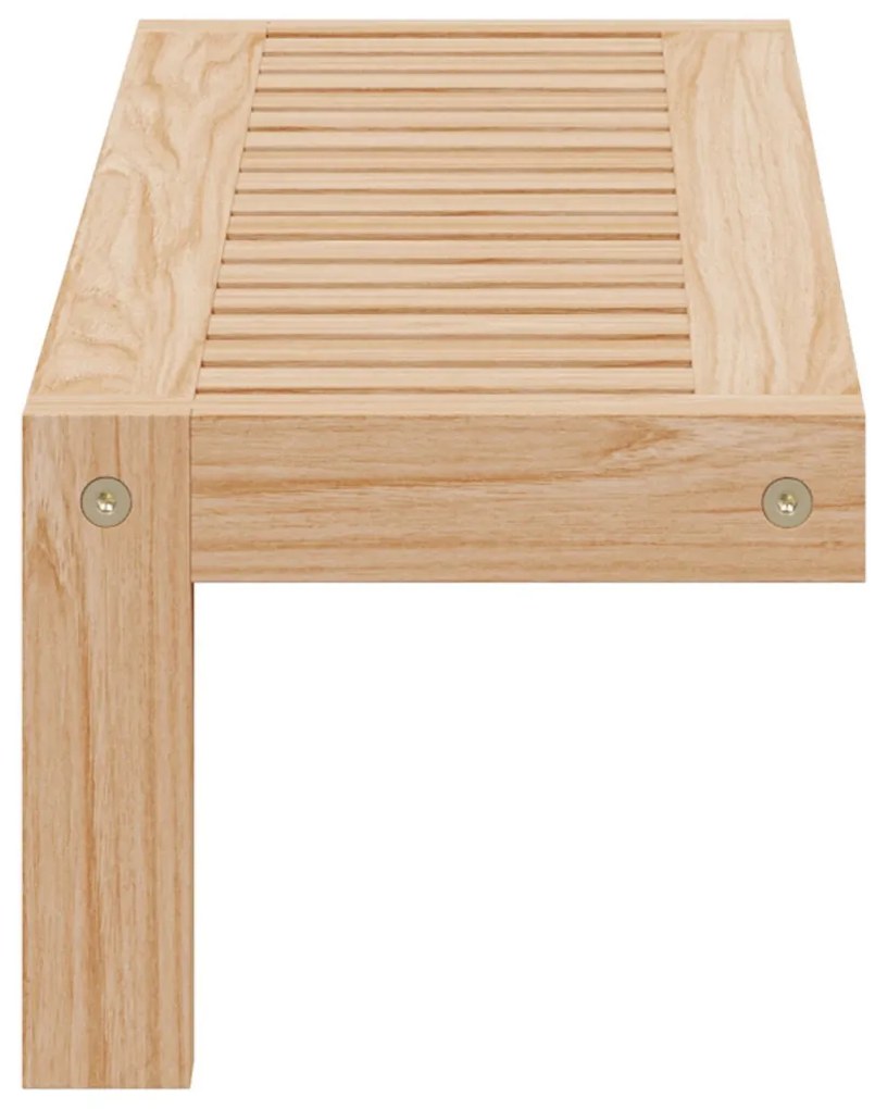 Fali Polc 62x10x12,5 cm Tömör Fa Dió