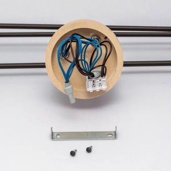Plafonra szerelhető CAMBRIDGE csillár 6xE27/15W/230V fenyő