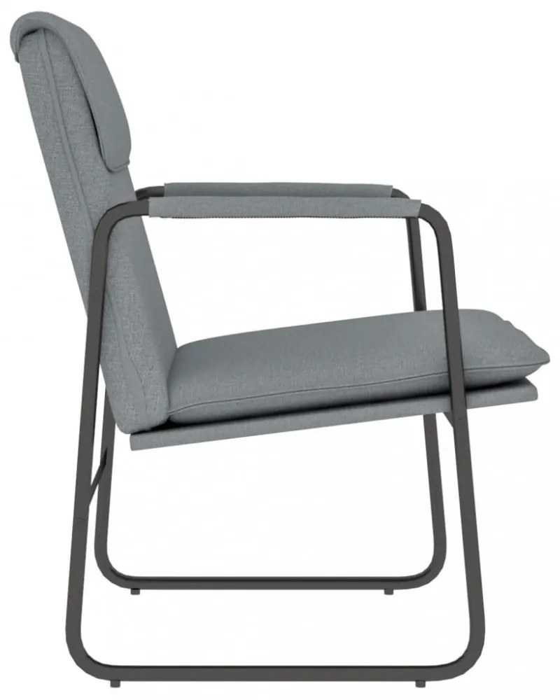 világosszürke szövet pihenőszék 55 x 64 x 80 cm