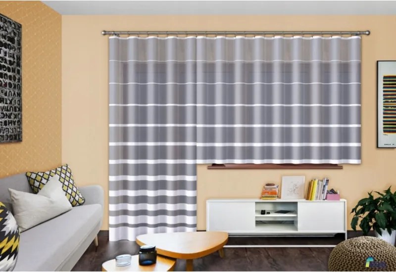 Jacquard kész függöny Brigitta 150x250 cm fehér