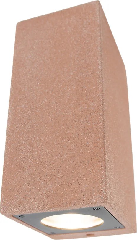 Modern kültéri fali lámpa terrakotta 2-lámpás IP44 - Pompei