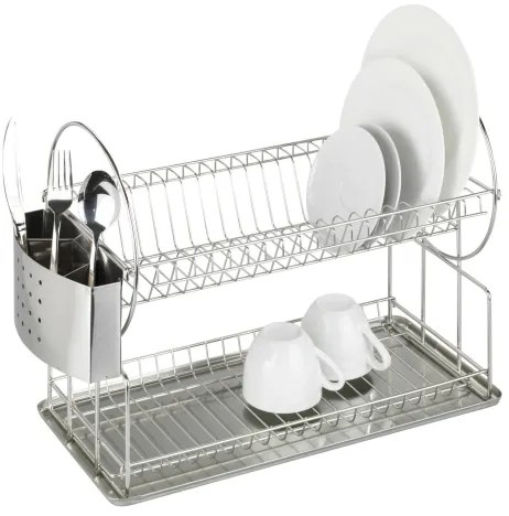 WENKO 2329100 - DUO edénycsepegtető 21x33 cm, rozsdamentes acél/ezüst