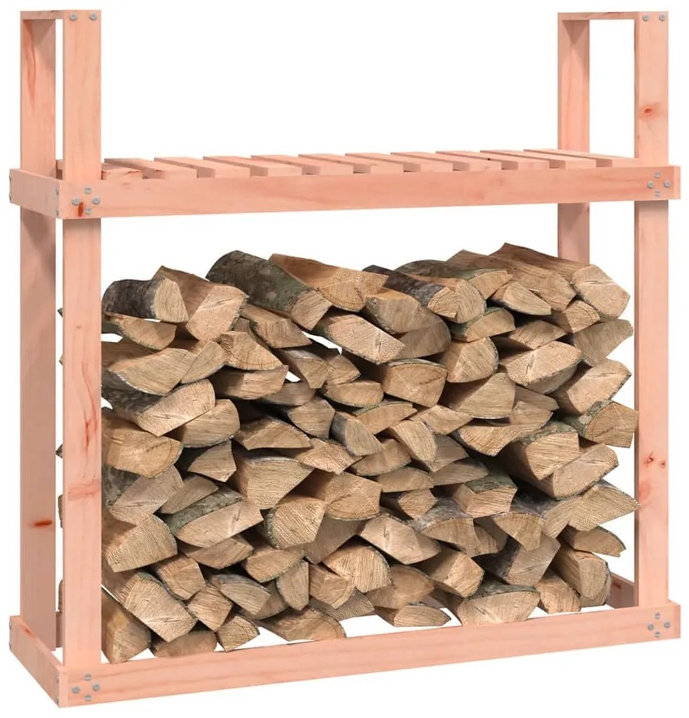 tömör duglászfenyő tűzifatartó állvány 110x35x108,5 cm