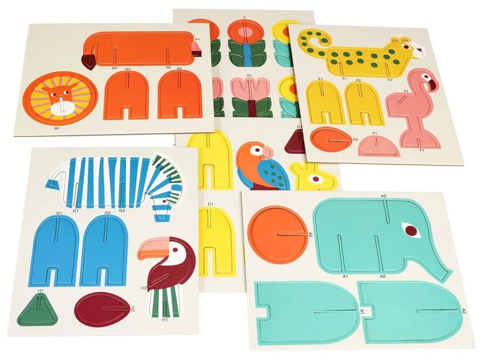 Fa építőjáték Wild Wonders - Rex London