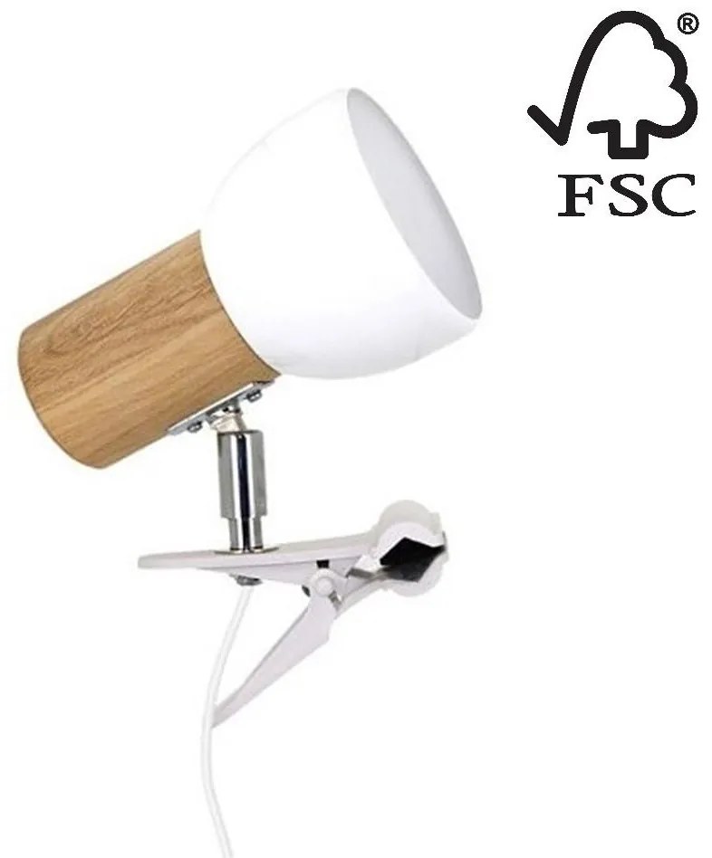 Spot-Light 2224174WK - Csipeszes lámpa SVENDA 1xE27/60W/230V