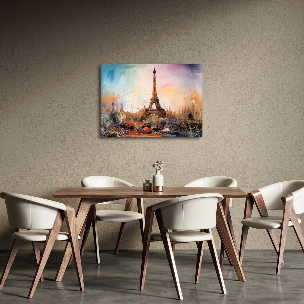 Kép - Az Eiffel-torony festménye (70x50 cm)