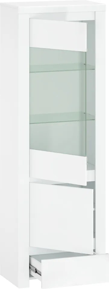 Vitrin 1D1W1S, fehér fényes, LINDY