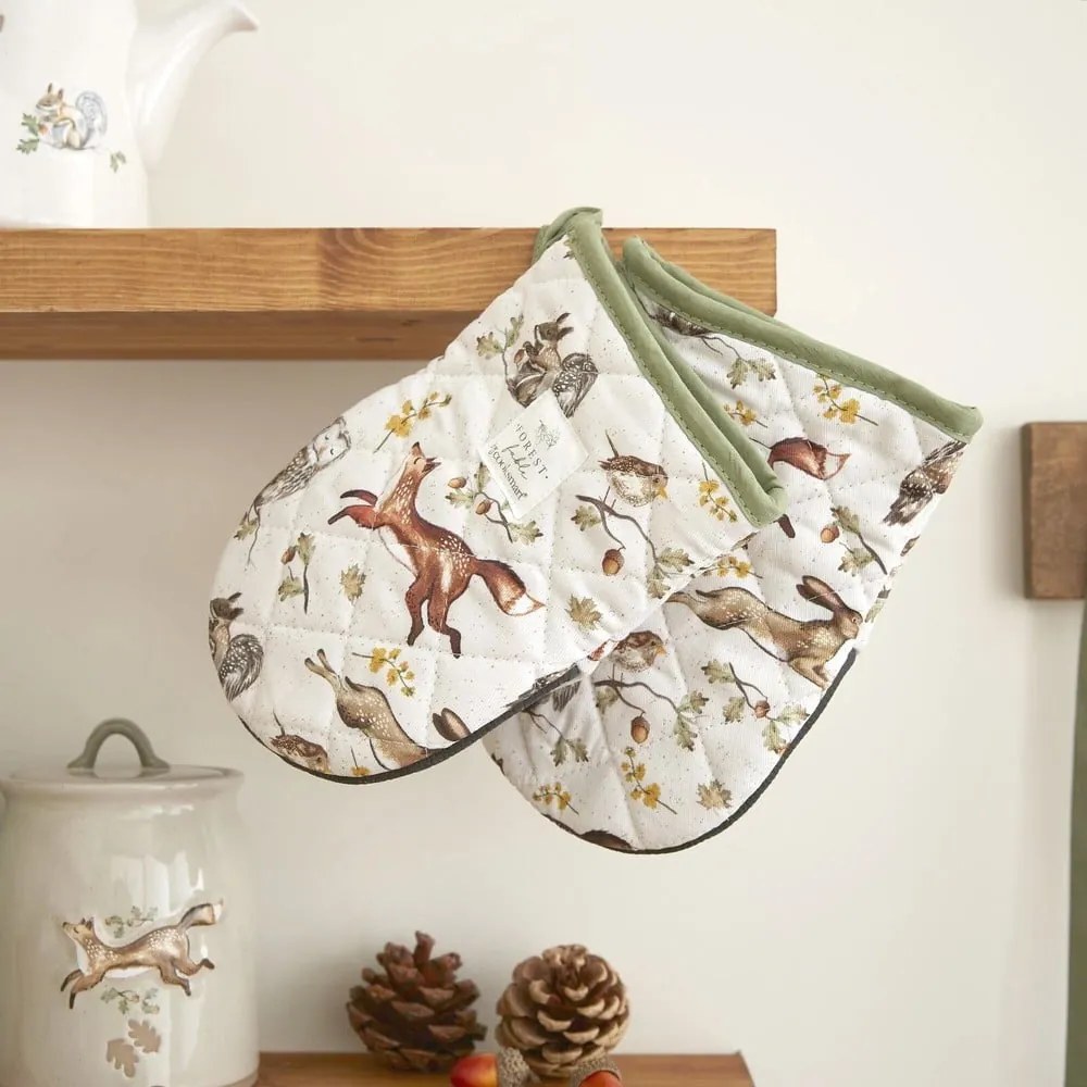 Pamut edényfogó kesztyű szett 2 db-os Forest Fable – Cooksmart ®