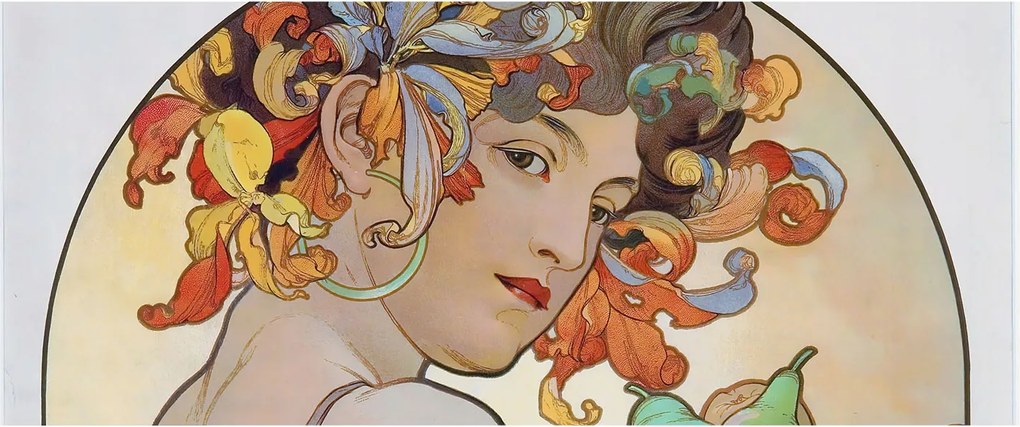 Fotótapéta Fali tapéta Hálószoba Nappali Színes szecesszió 250x104 Ragasztó