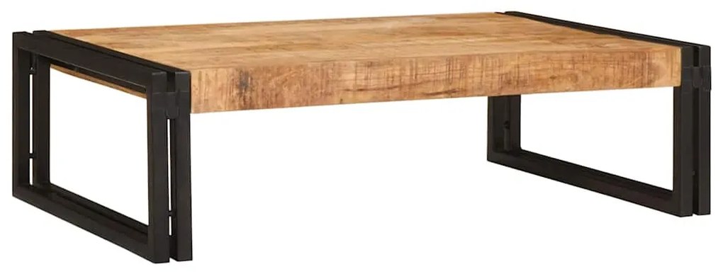 Fürdőszobai polc polcokkal 80 x 50 x 23 cm Tömör mangófa és vas