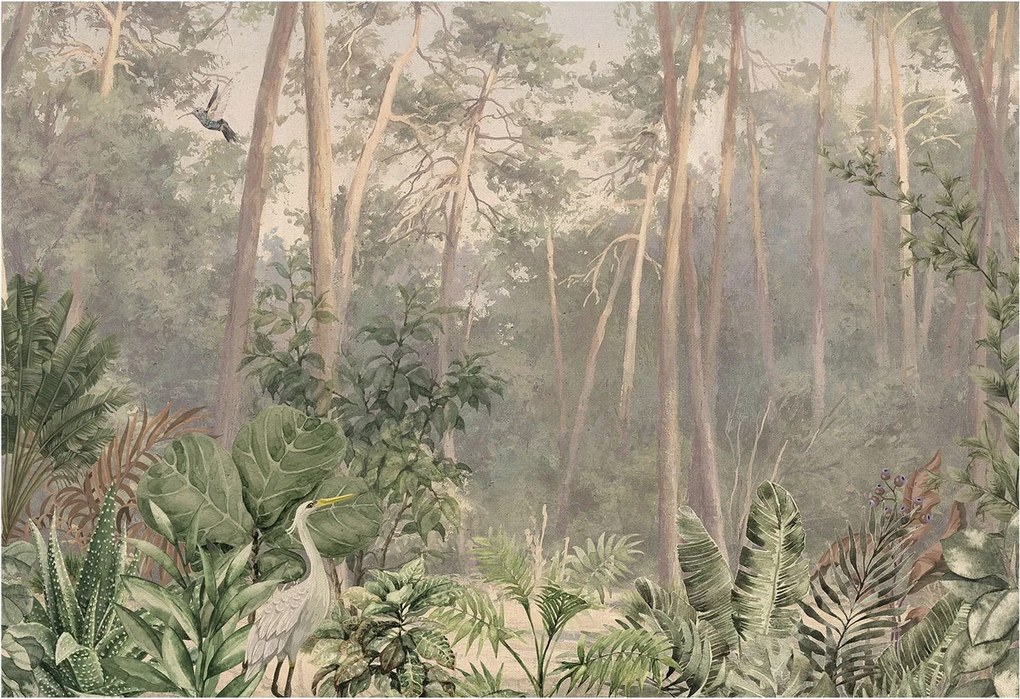 Divatos 3D Fali Tapéta Természetes harmónia 152x104 Ragasztóval