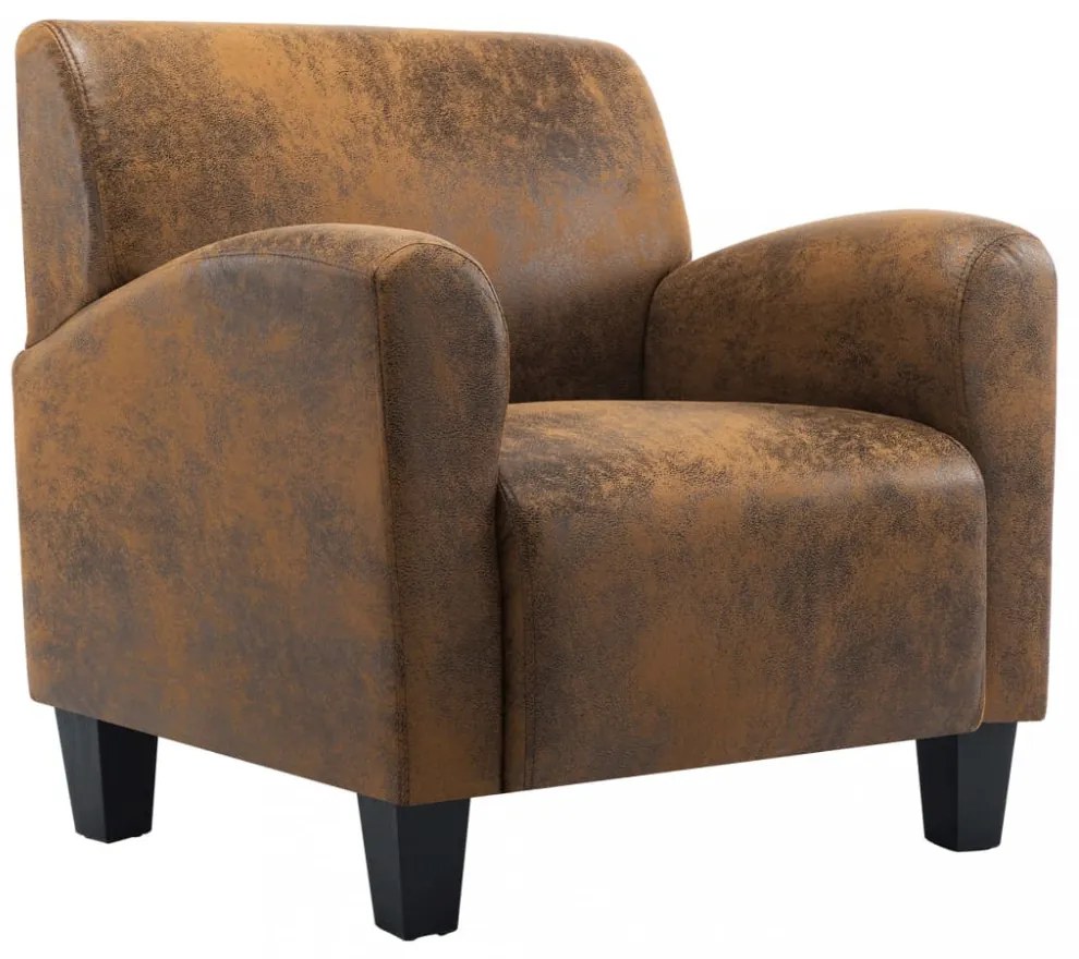 barna műbőr kanapéfotel 70 x 69 x 72 cm