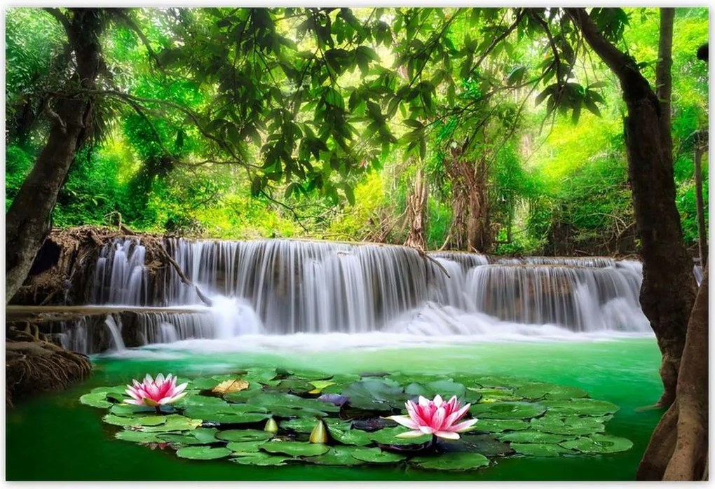 Poszterek 200x135 Vízesés Thaiföldön