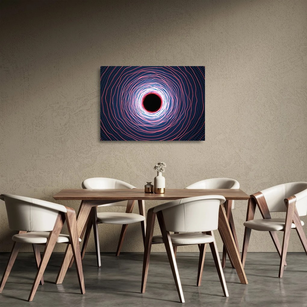 A kör absztrakció képe (üvegen) (70x50 cm)