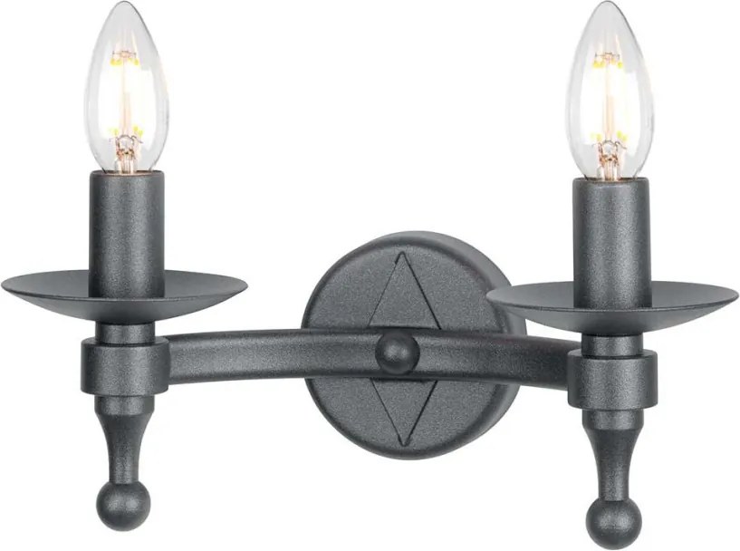 Elstead Lighting WARWICK WR2-GRAPHITE Fali lámpa 2x60W/E14