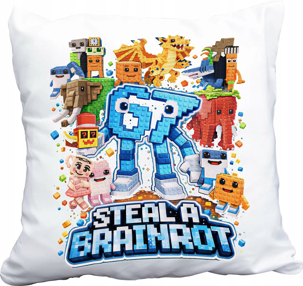 Párna Six Seven 67 Steal A Brainrot Boy Roblox Ajándék Név