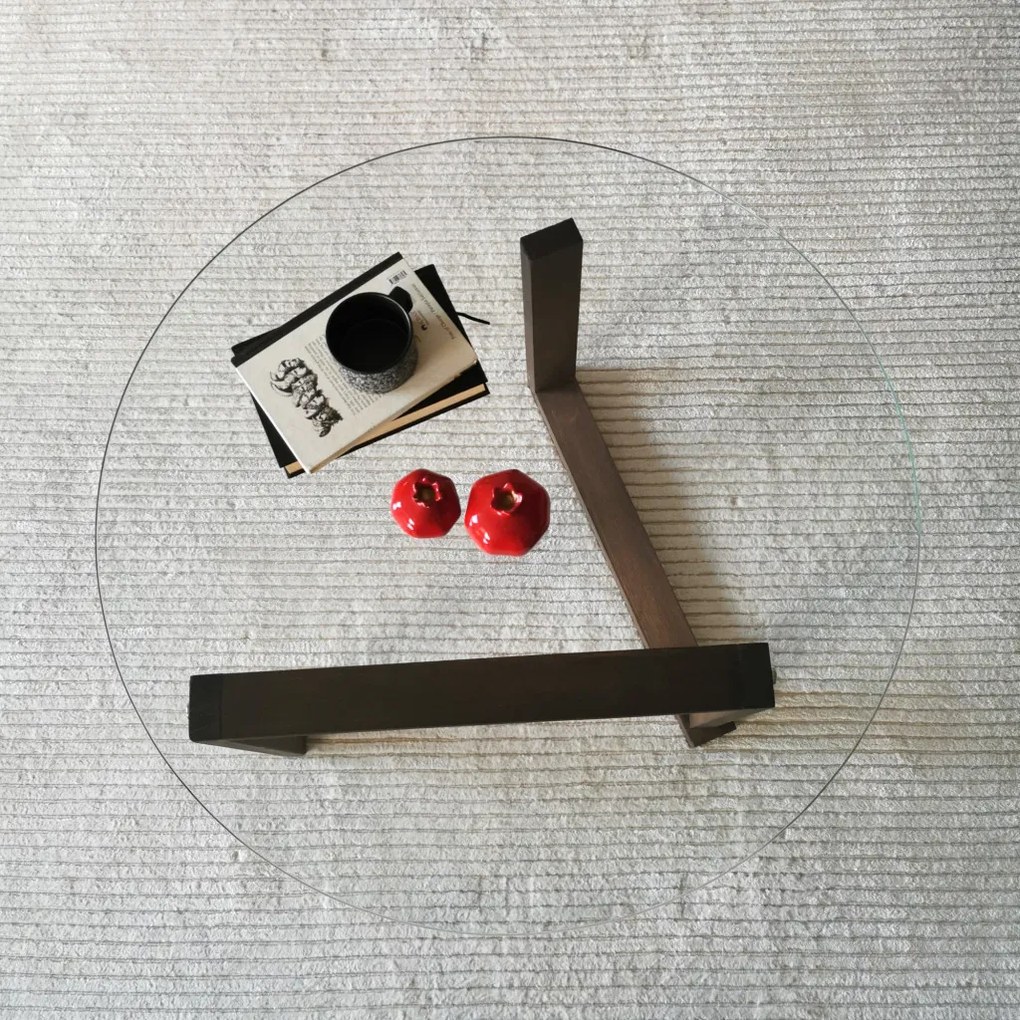 Yuvarlak Cam Orta Sehpa S300