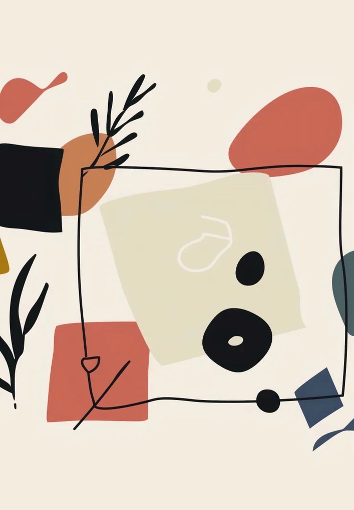 Poszter 68x98cm Absztrakt Párbeszéd