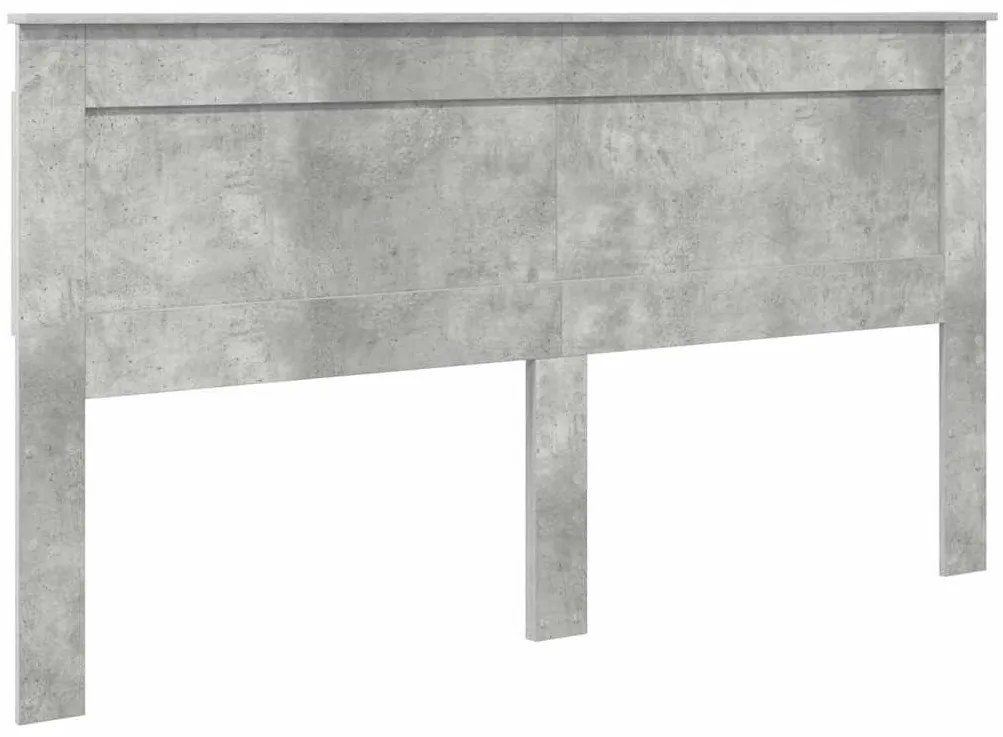 Fejtámla fejtámlával Beton Szürke 200 cm Faanyag