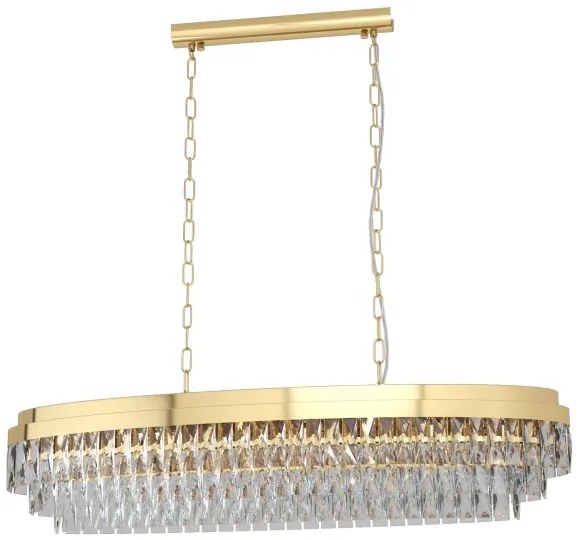 Eglo 39463 - Csillár láncon VALPARAISO 13xE14/40W/230V arany