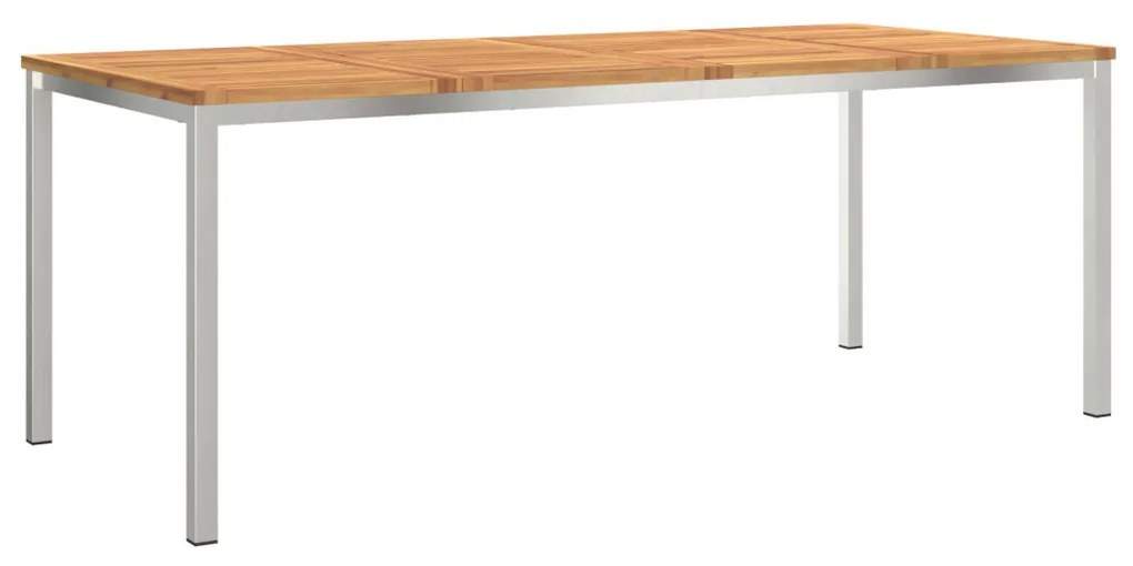 kültéri étkezőasztal 200x90x74,5 cm Tömör akácfából