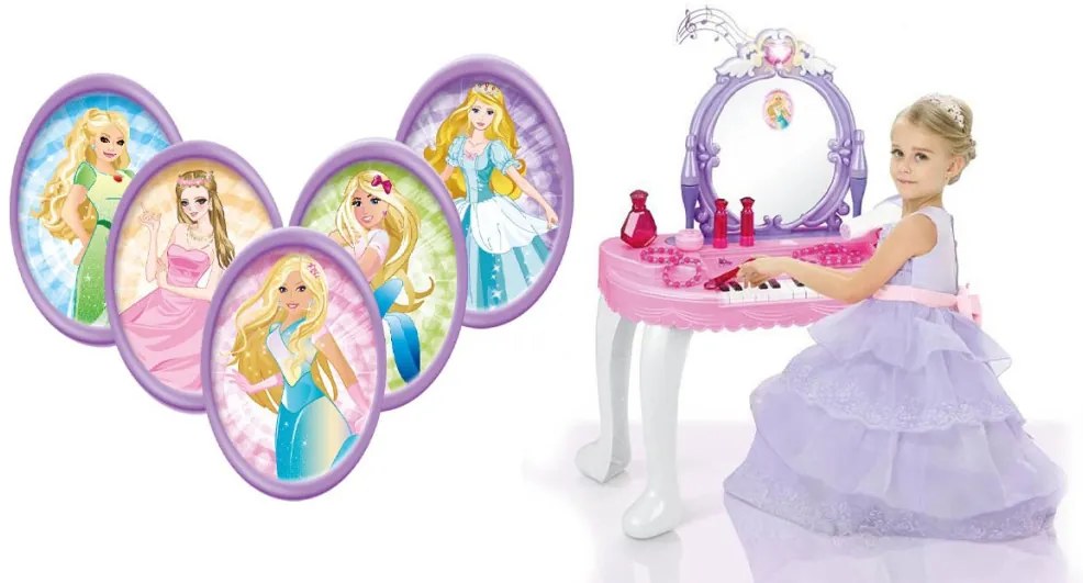 2 az 1-ben játék fésülködő asztal és zongora