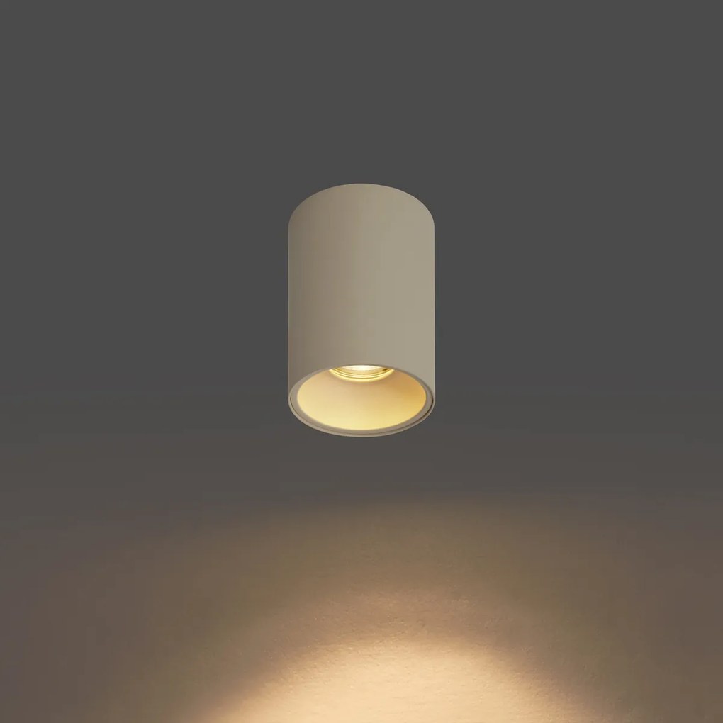 Modern beépíthető spotlámpa bézs GU10 50 mm kerek - Deep