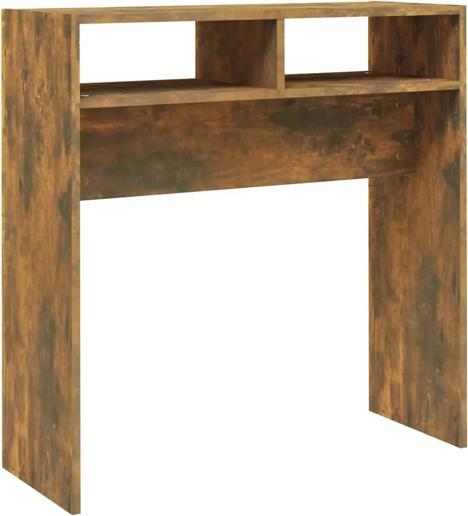 vidaXL füstös tölgyszínű szerelt fa tálalóasztal 78 x 30 x 80 cm