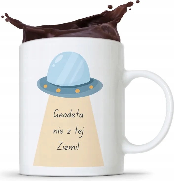 Ajándék Bögre Földmérőnek Nem Ebből A Földből, fényképes nyomattal