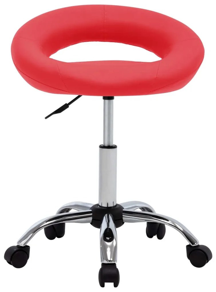 piros műbőr forgó étkezőszék