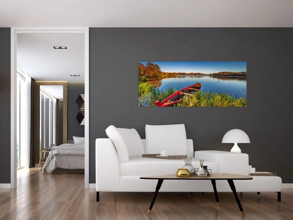 Egy piros pont képe (120x50 cm)