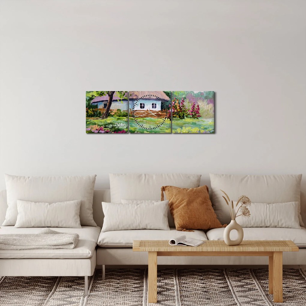 Kép - Vendégház (órával) (90x30 cm)