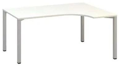 Alfa Office  Alfa 200 ergo irodai asztal, 180 x 120 x 74,2 cm, jobbos kivitel, fehér mintázat, RAL9022%