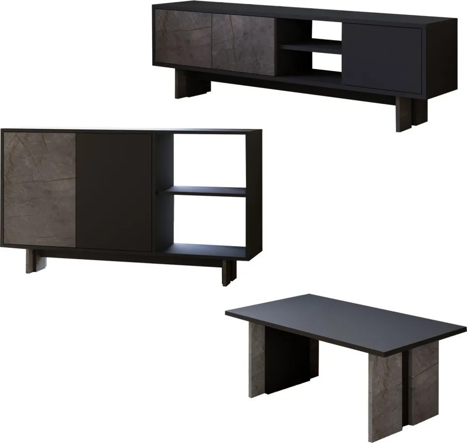 Ravello - Gordion Marble, Anthracite