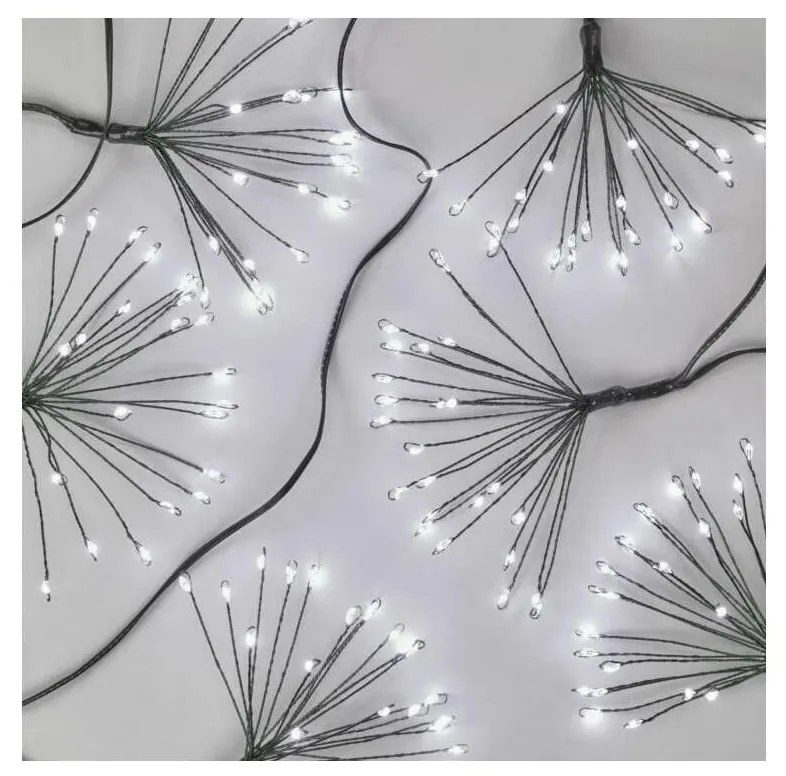 LED Karácsoniy lánc 150xLED/5,35m hideg fehér