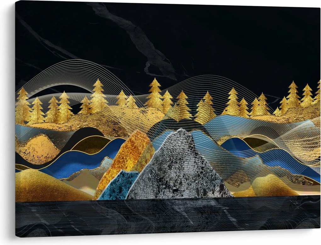 Kép - Arany hegyek (70x50 cm)