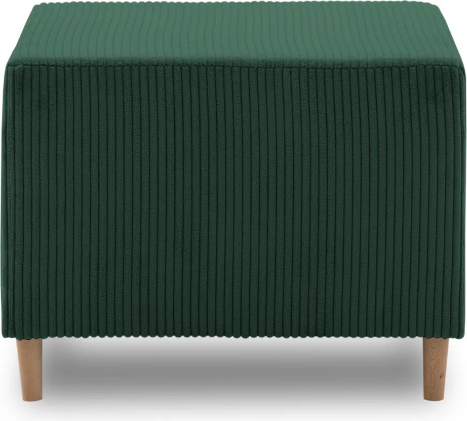 Fireze puff, kordbársony, zöld