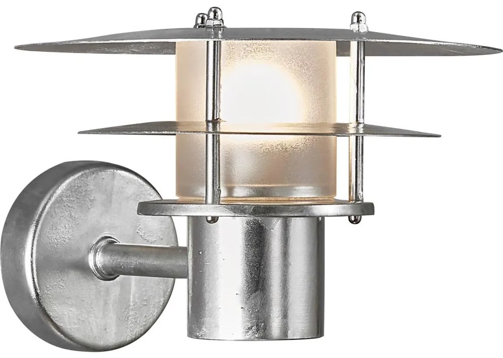 Nordlux - Kültéri fali lámpa BASTIA 1xE14/12W/230V IP54 matt króm