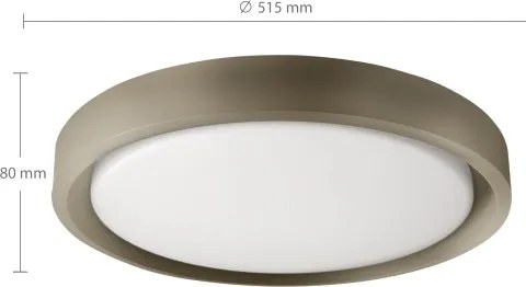 Brilagi - fényerőszabályozható LED lámpatest MATTEO LED/60W/230V 3000-6500K átm. 51,5 cm taupe + távirányítóval