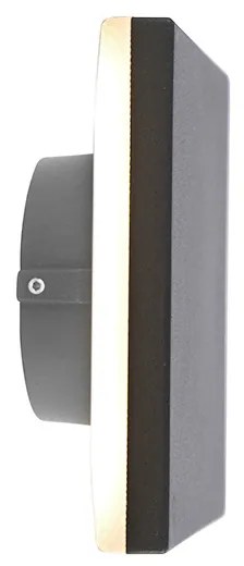 Design fali lámpa szürke alumínium 15 cm LED-del 9W - Skyf